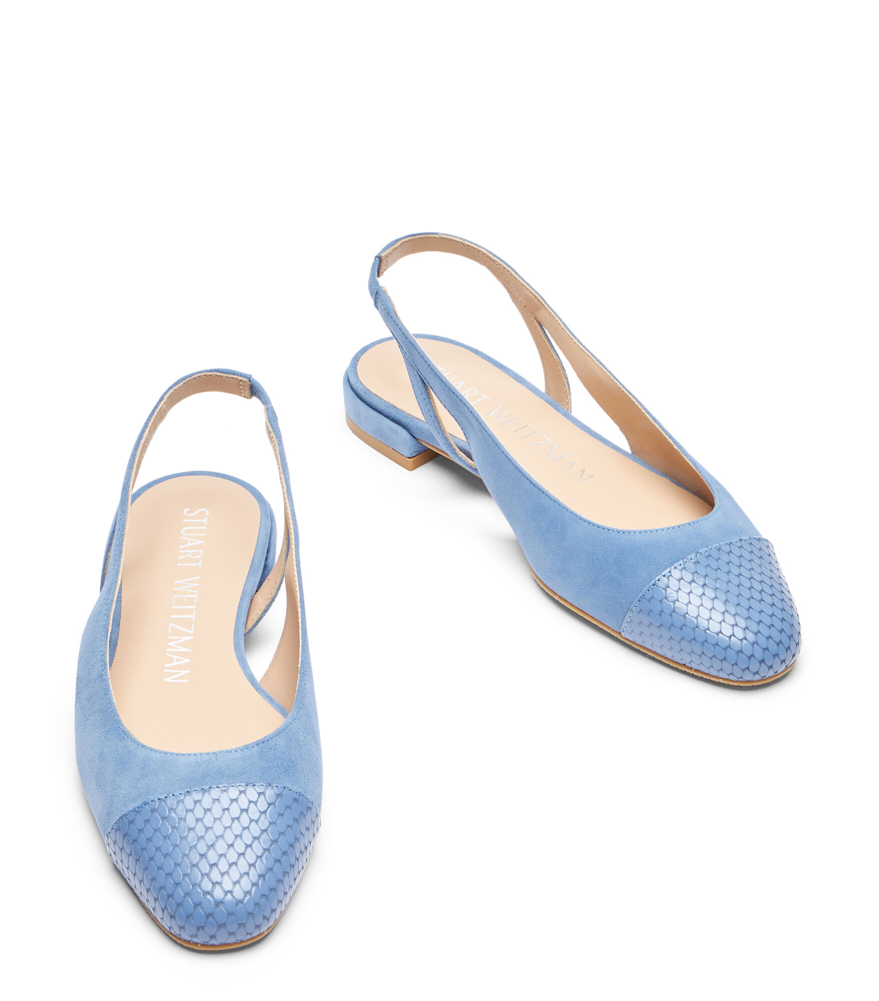 Blue slingback flats 2025