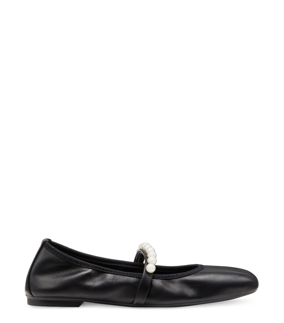 Stuart Weitzman GOLDIE BALLET FLAT BLACK SF896LARBLK