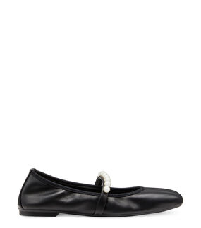 Stuart Weitzman GOLDIE BALLET FLAT BLACK SF896LARBLK
