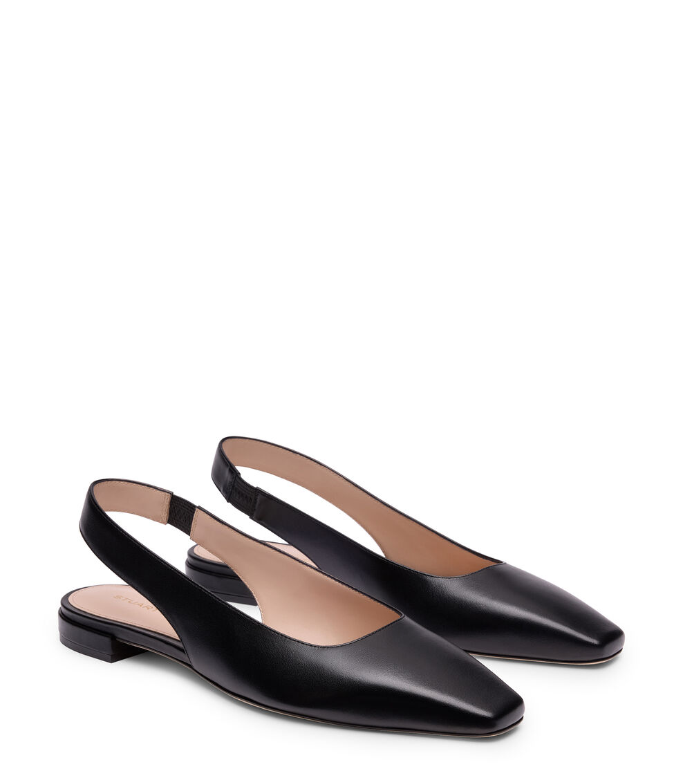 Stuart Weitzman SLINGBACK STASSI NEGRO SO112SMOBLK