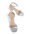 Stuart Weitzman NUDISTCURVE 75 BLOCK SANDAL SILVER SA540LIDSLV
