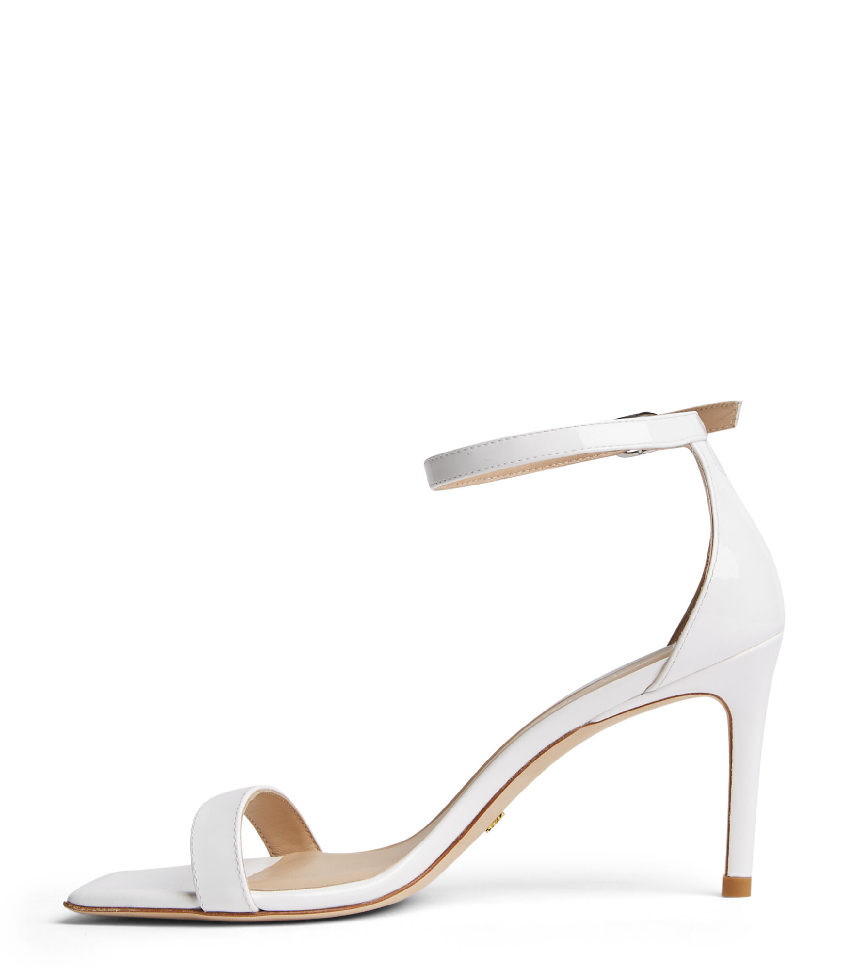 NUNAKEDCURVE 85 SANDAL in WHITE for Women | Stuart Weitzman®