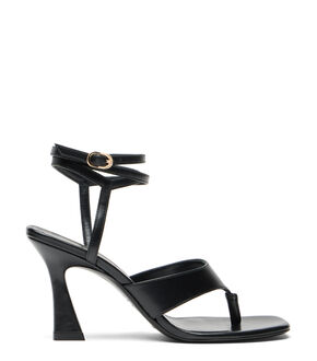 Sandali in pelle da donna, comodi sandali con cinturini in nero totale, sandali estivi greci in molti colori e misure, sandali fatti a mano, KLEIO - Italia