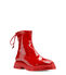 Stuart Weitzman BENITA FLAT VINYL FOLLOWME RED S1077SYLOC6