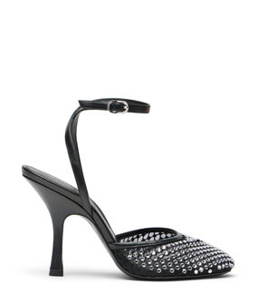 Stuart Weitzman BAREITALL SHINE PUMP 100 BLACK SN799CYHBLK