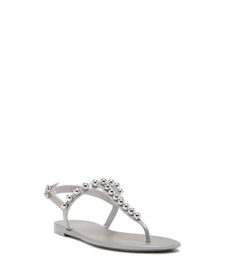 Stuart Weitzman GOLDIE JELLY SILVER SA027MEBTSX