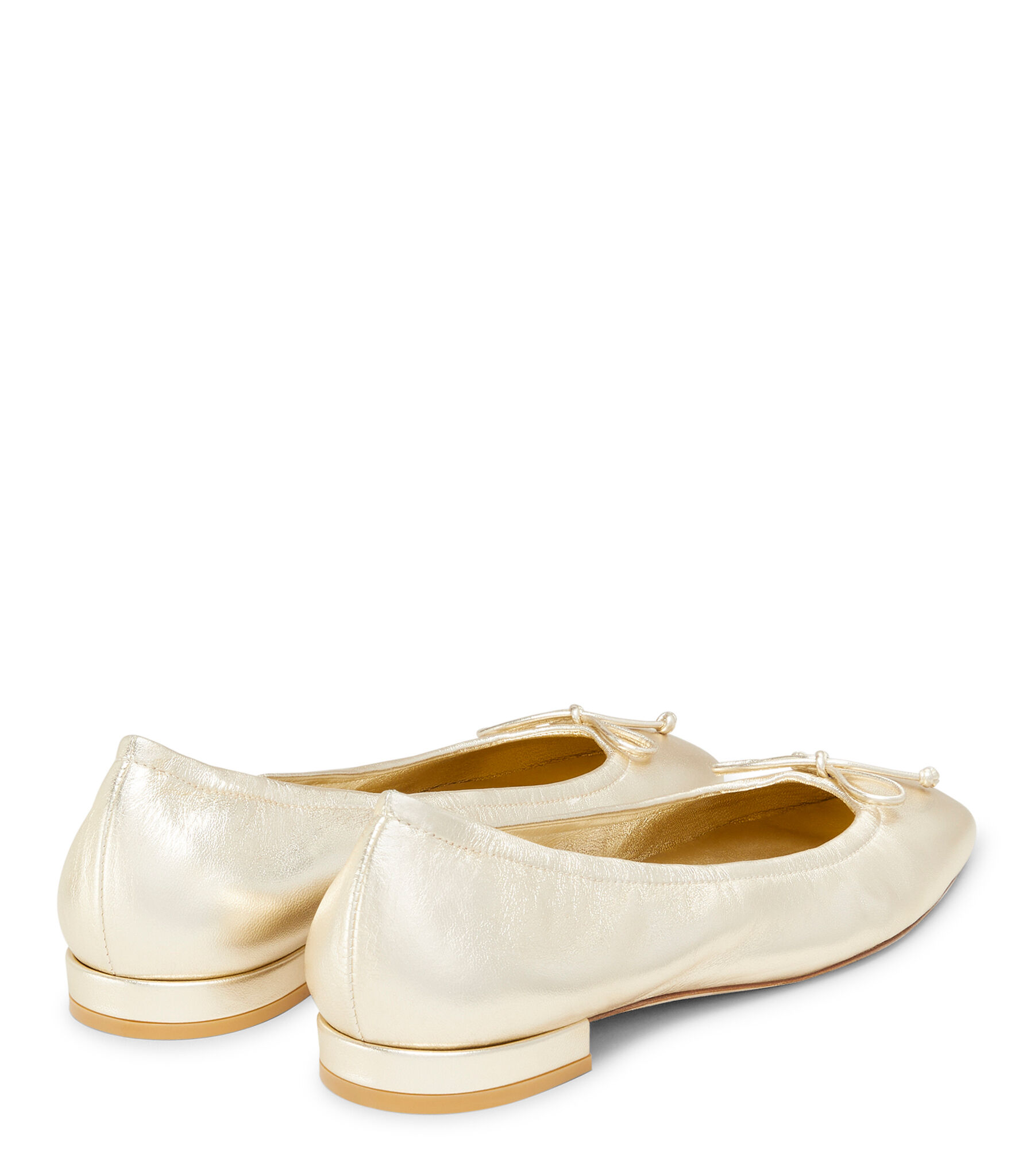 BRIA BALLET FLAT in ORO CHIARO da Donna Stuart Weitzman