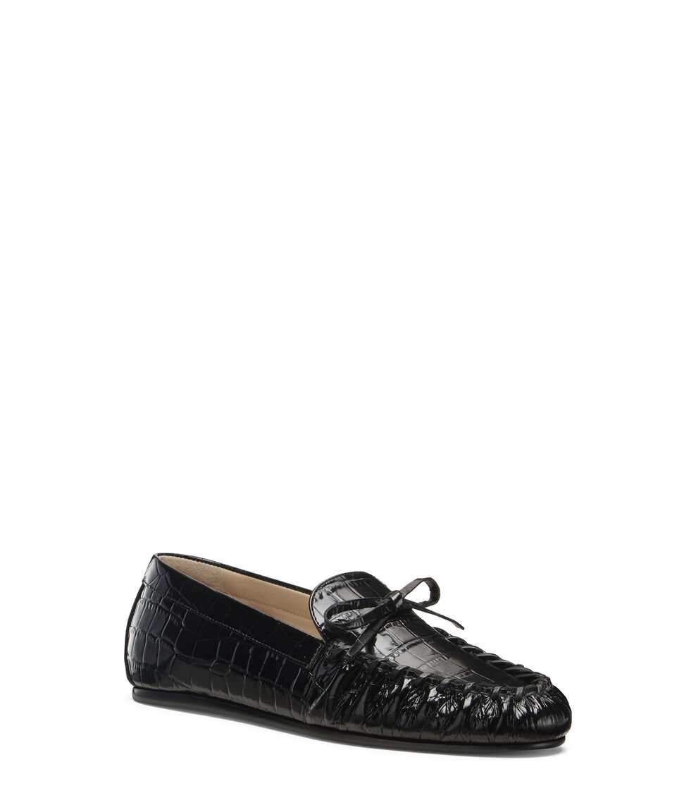 Stuart Weitzman BRITT BOW LOAFER Stuart Weitzman BRITT BOW LOAFER BLACK SM416LUSBLK