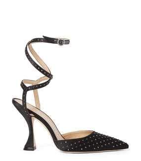 Stuart Weitzman GLAM XCURVE 100 WRAP PUMP NOIR SC871SAYMFP