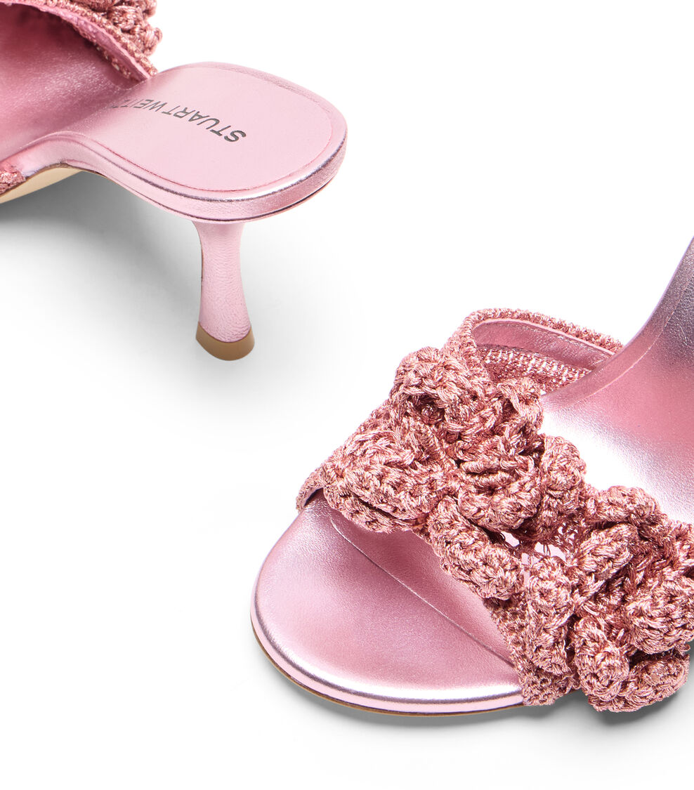 Stuart Weitzman LOTUS SLIDE 85 PINK SAND SN628LCZBXQ