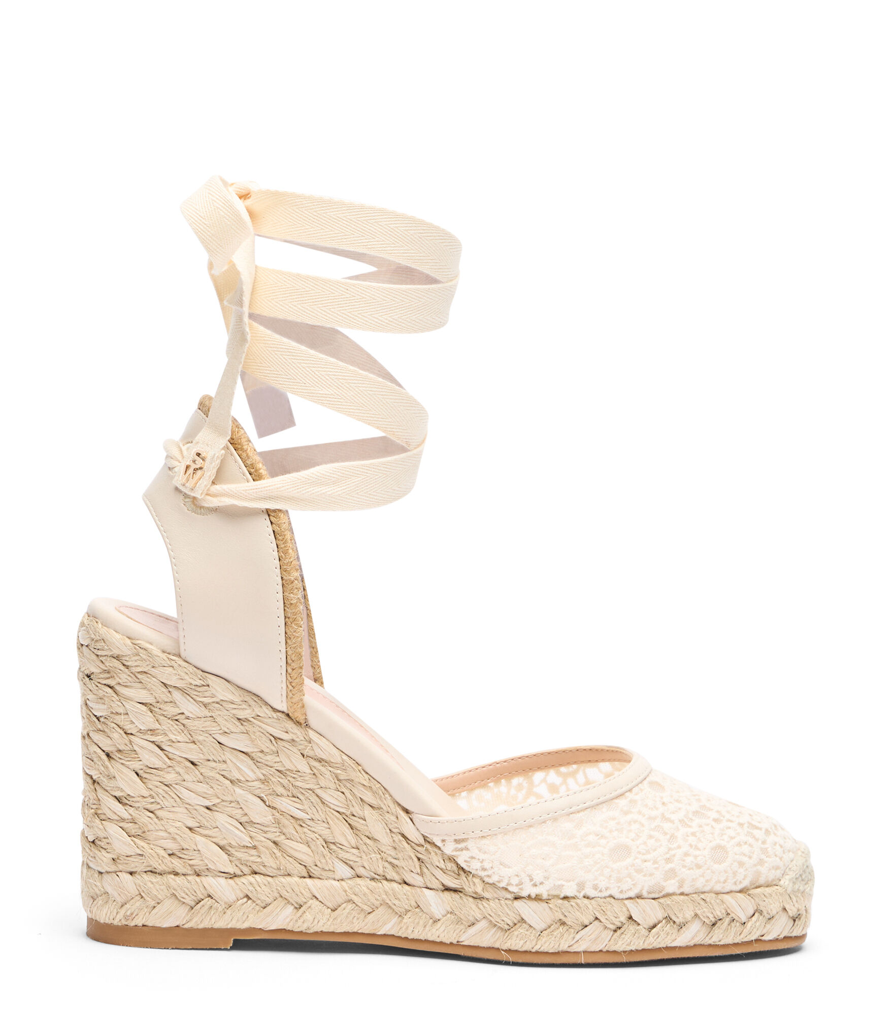 MARGUERITA, SANDALES, //, JASMINE CROCHET/LACQUERED NAPPA/JUTE MIX - Stuart Weitzman - Modalova