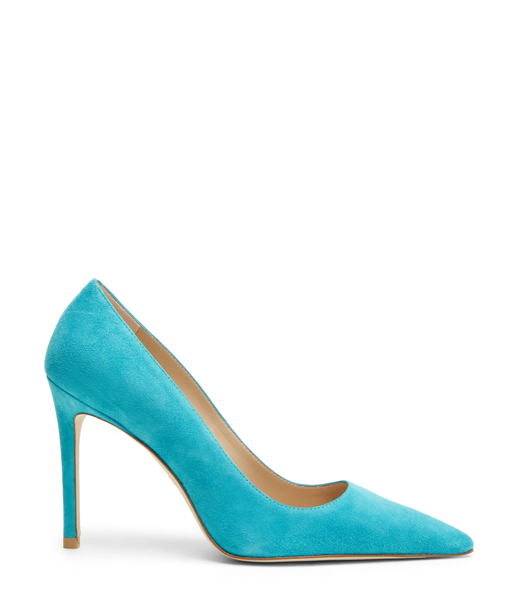 Stuart weitzman blue suede pumps cheap
