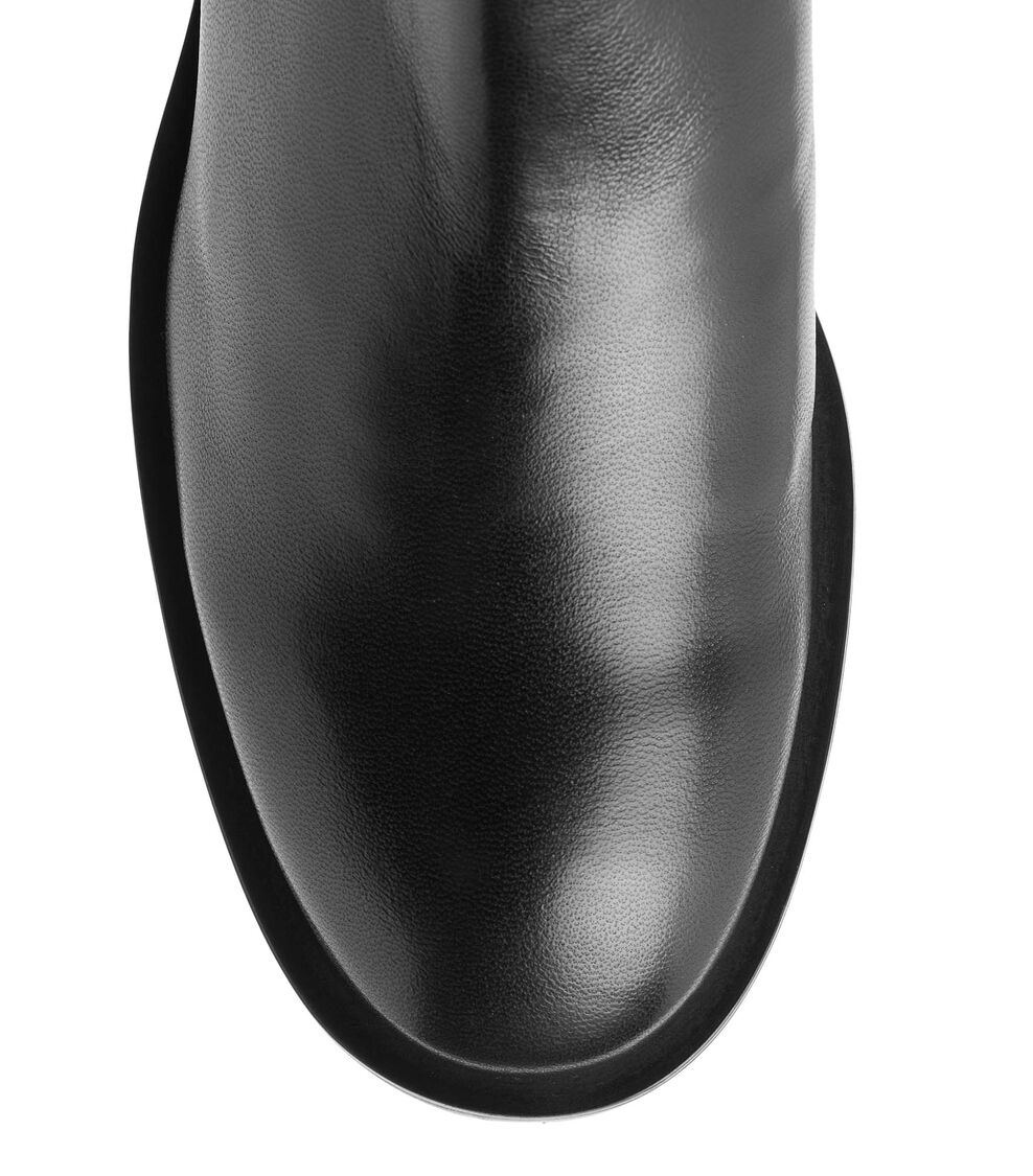 Stuart Weitzman 5050 KNEE-HI LUG BOOT BLACK SC718NSGBLK