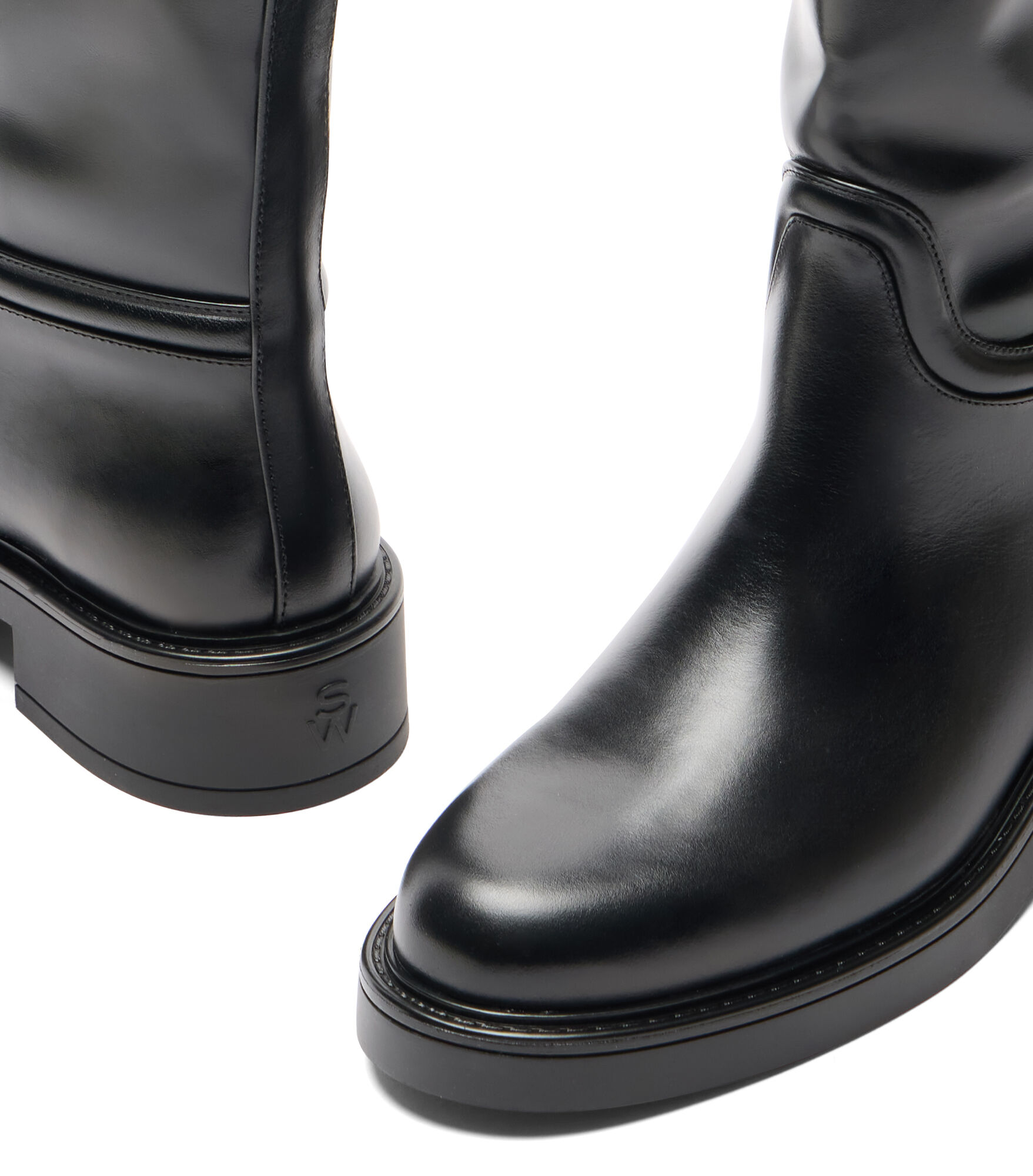 CELIA RIDING BOOT in BLACK for Women | Stuart Weitzman®