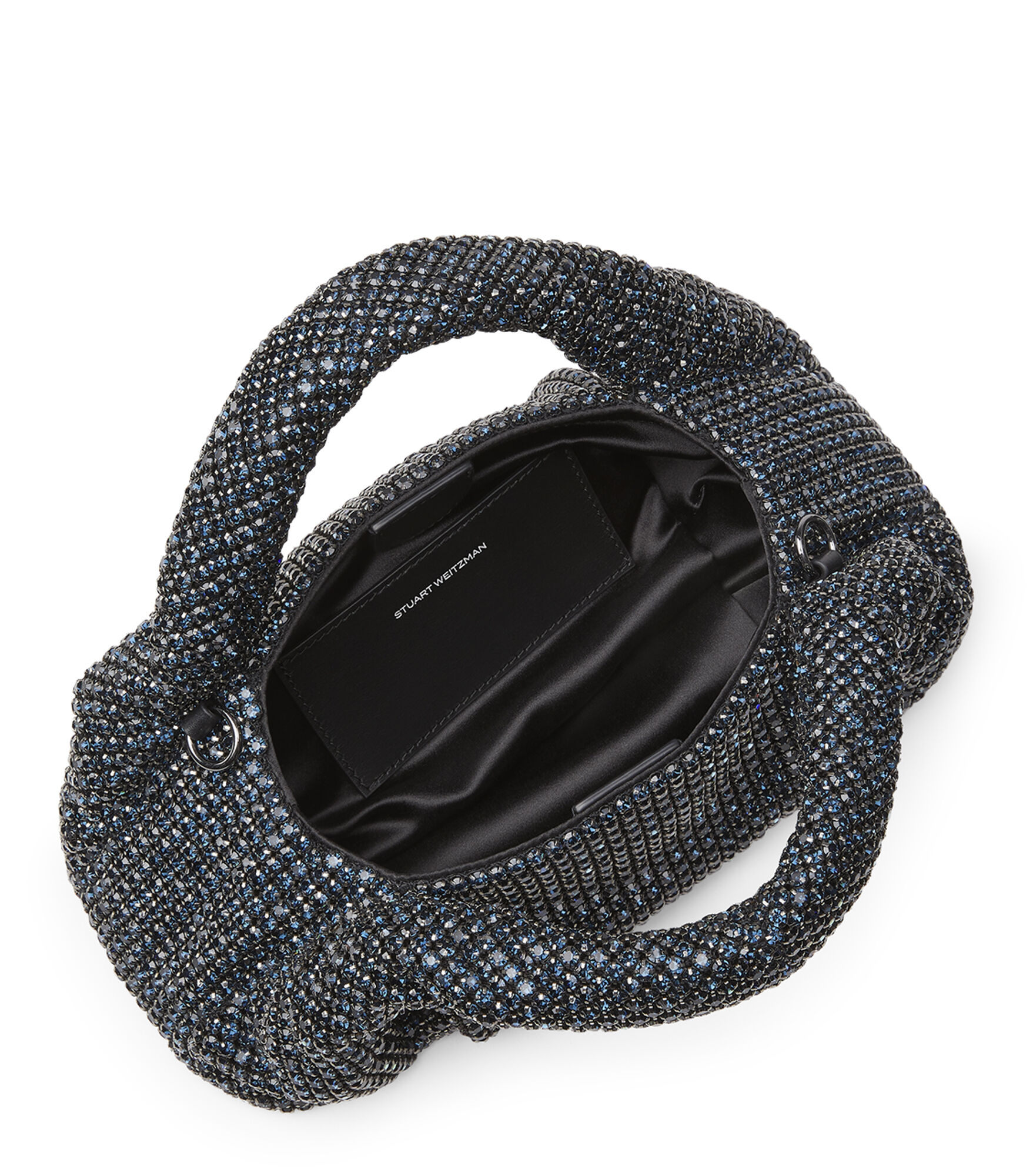 THE MODA SHINE MINI TOTE in DENIM for Women | Stuart Weitzman®