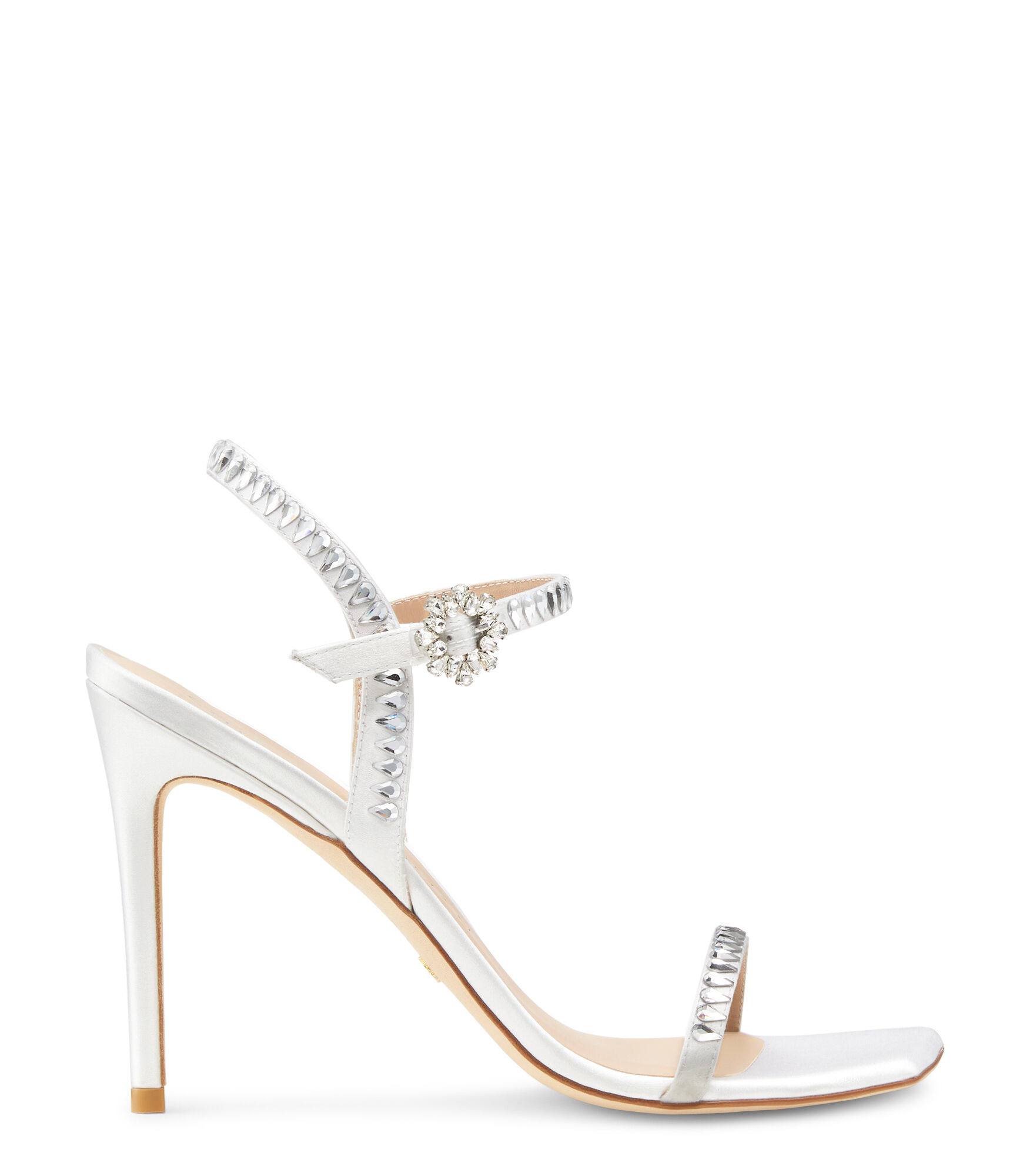 Stuart Weitzman Gemcut 100 Sandal High Heel Sandals In Weiss