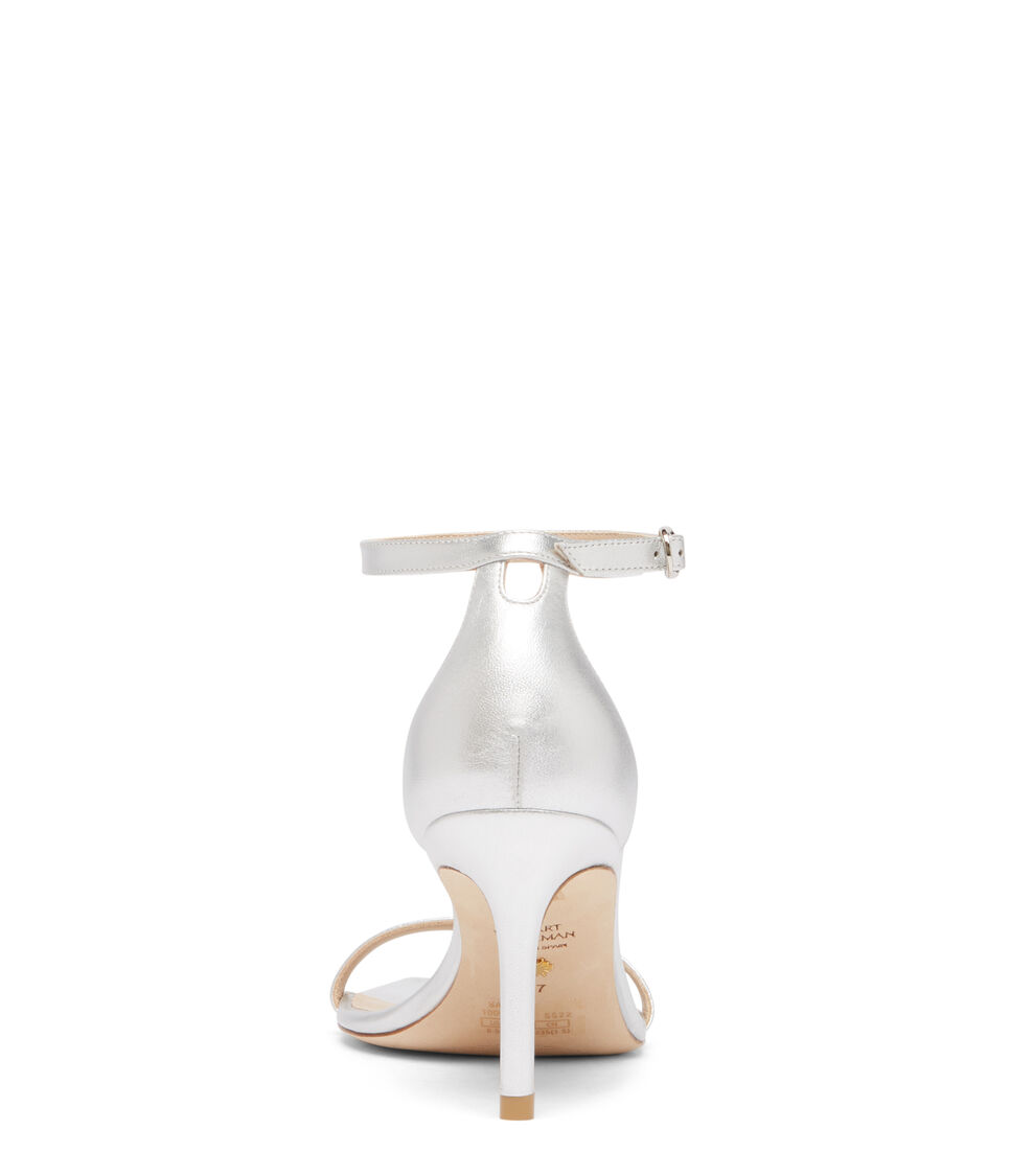 Stuart Weitzman NUDISTCURVE 75 SANDAL SILBER SA174LIDSLV