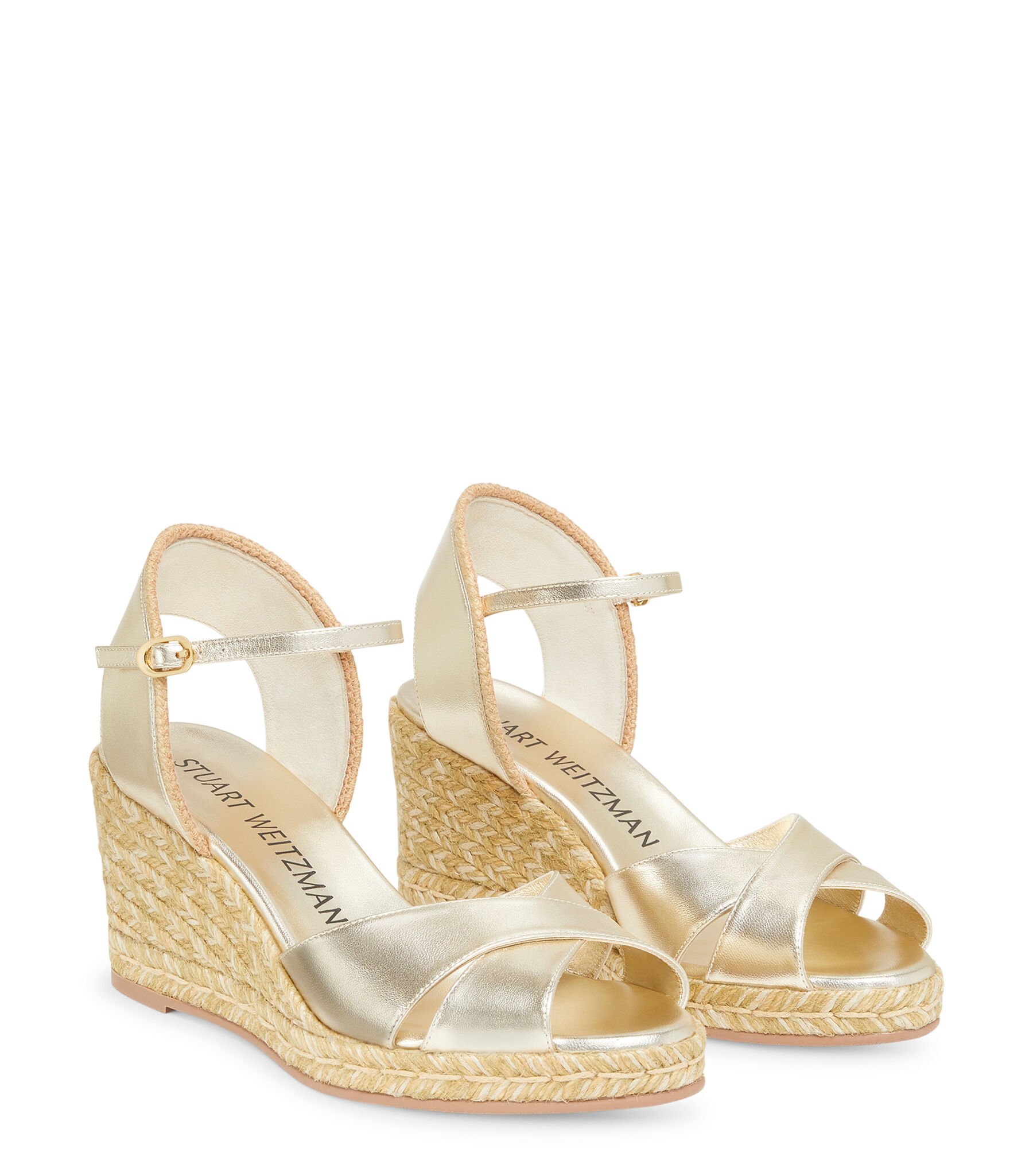 MIRELA II ESPADRILLE WEDGE in LIGHT GOLD for Women Stuart Weitzman UK