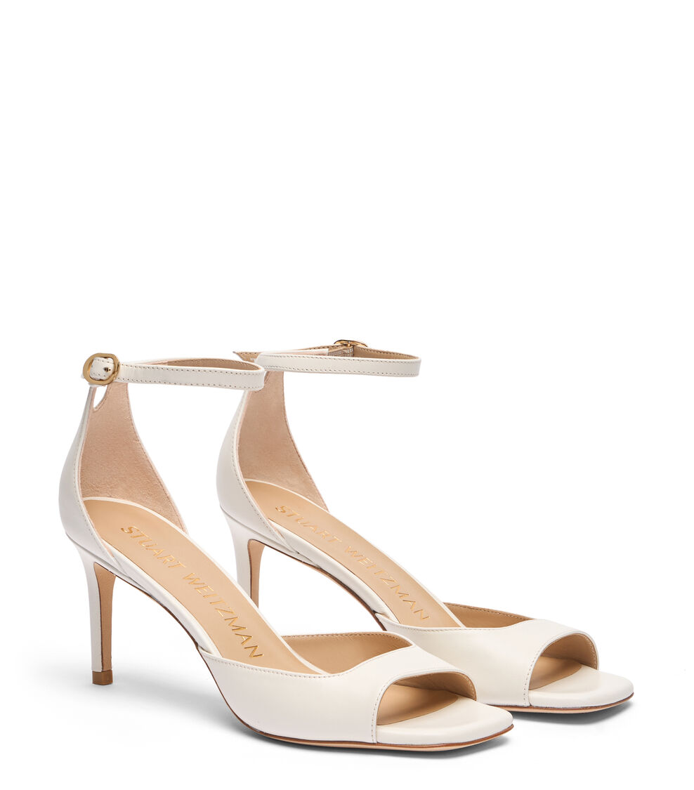 Stuart Weitzman NUDISTIA 75 SANDAL CREAM SH997SMOCRM