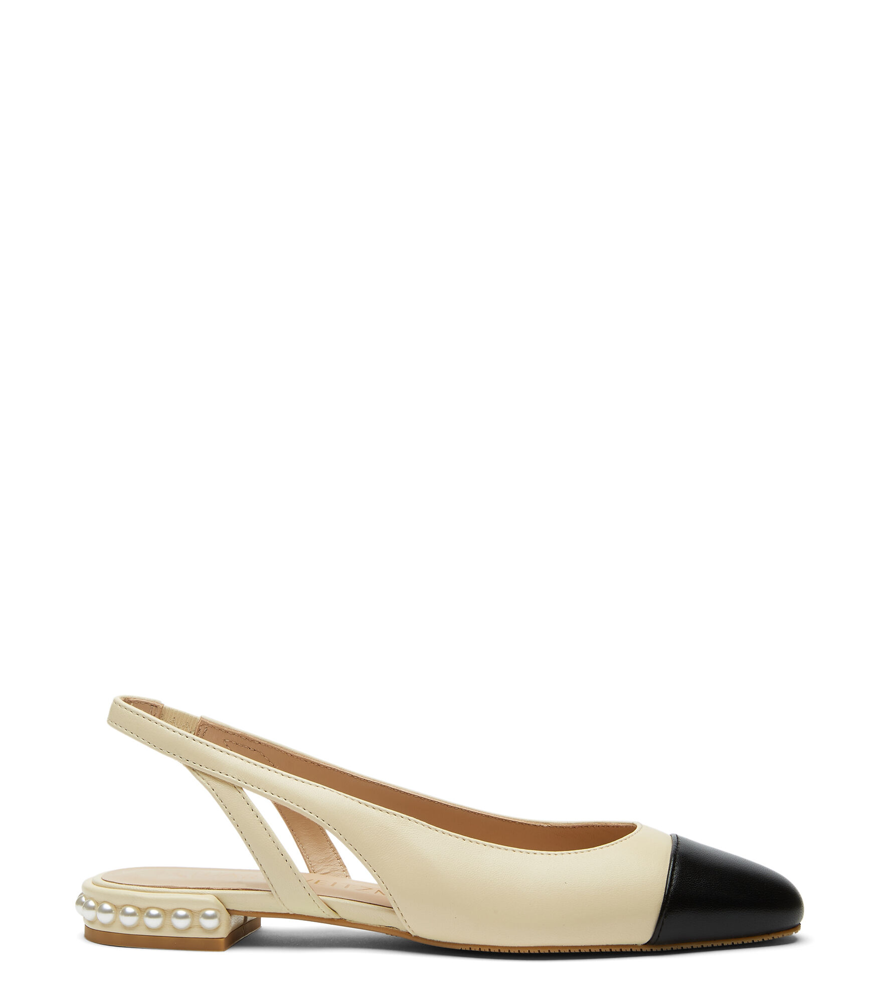 PEARL SLINGBACK in VANILLA BLACK for Women Stuart Weitzman