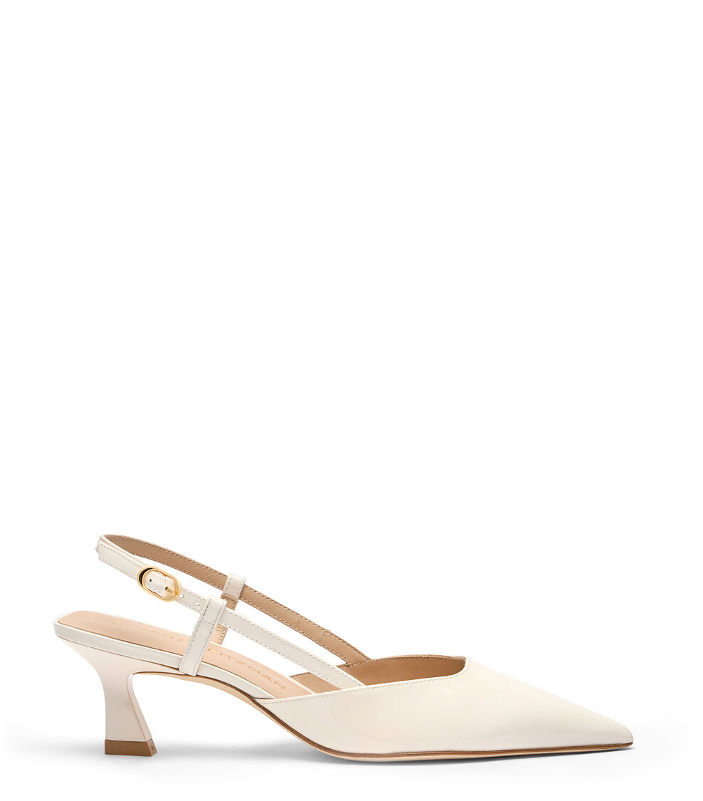 Stuart Weitzman VINNIE 50 SLINGBACK CREAM SJ435PATCRM