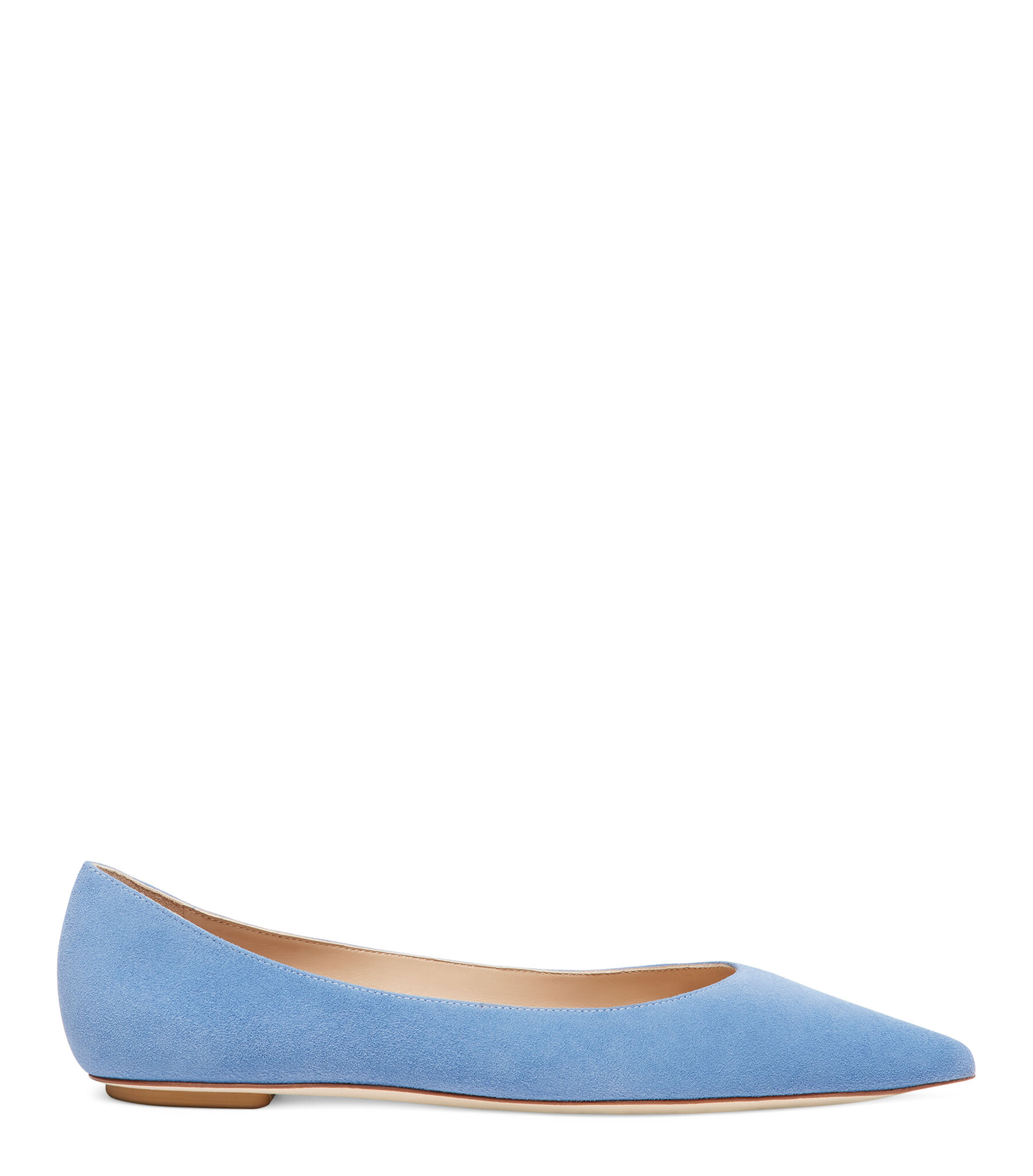 EMILIA FLAT in BLUE STEEL for Women Stuart Weitzman UK