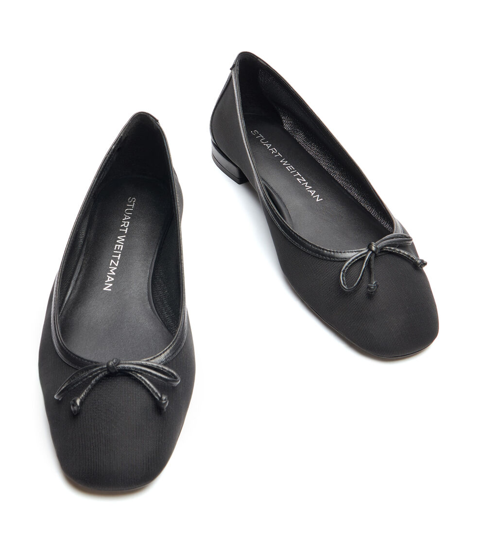 Stuart Weitzman ARABELLA BALLET FLAT BLACK SI635MSQBLK