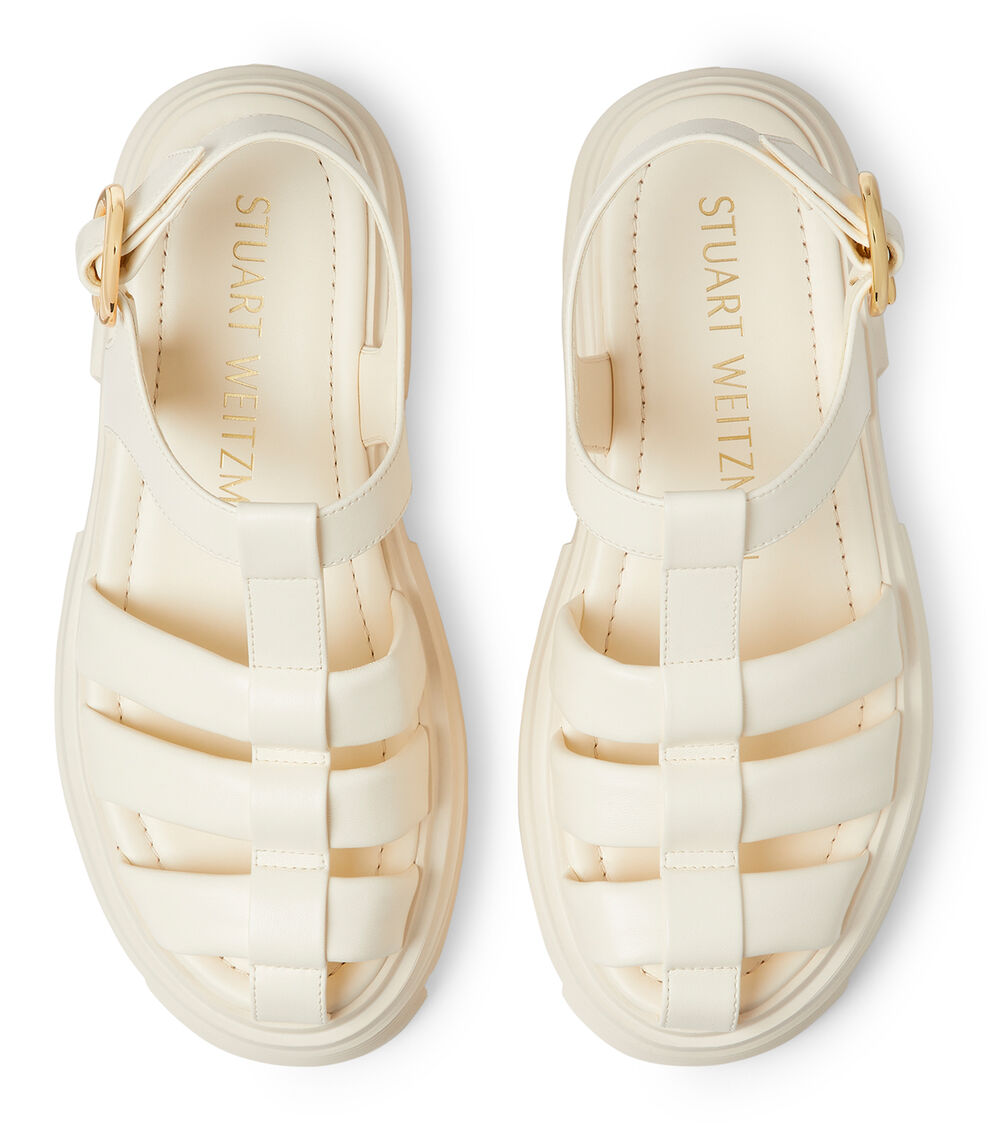 Stuart Weitzman NOLITA FISHERMAN SANDAL SEASHELL TONAL SH655LARWVR