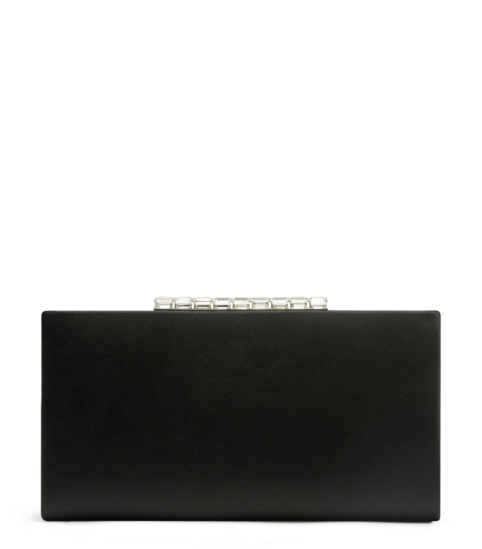 Stuart Weitzman THE VIP CRYSTAL CLUTCH Stuart Weitzman THE VIP CRYSTAL CLUTCH BLACK SF649SANBLK
