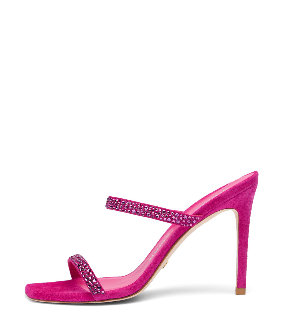 Stuart Weitzman ALEENA ROYALE 100 SLIDE BEGONIA SG932SUYBGN