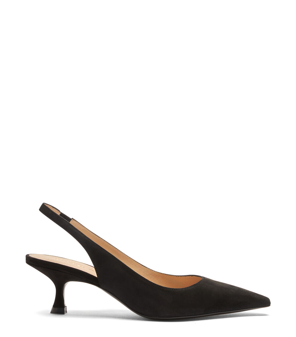 Stuart Weitzman NAOMI 50 SLINGBACK NOIR SI414SUEBLK