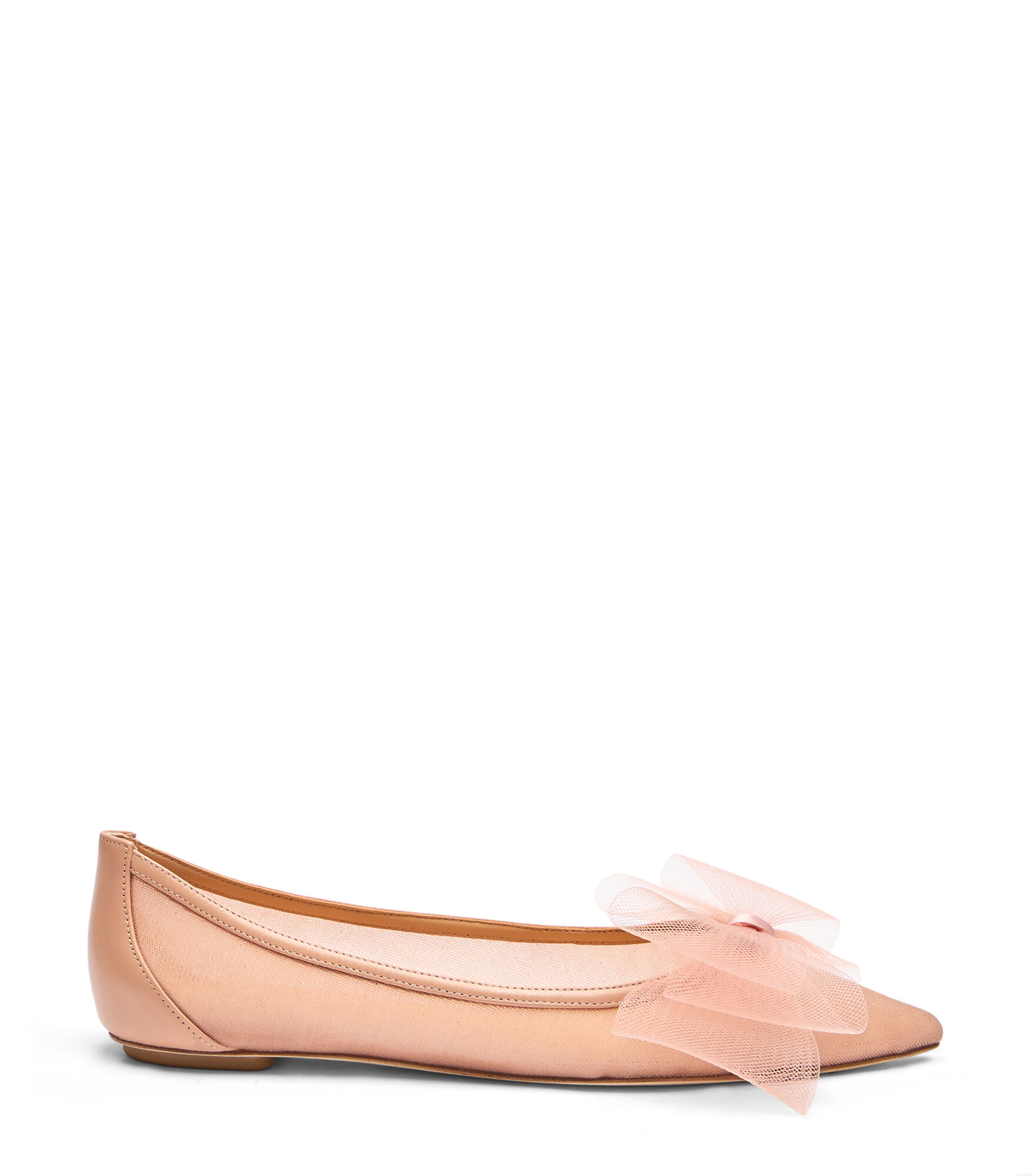 BLUSHING BOW FLAT in GINGER for Women | Stuart Weitzman®