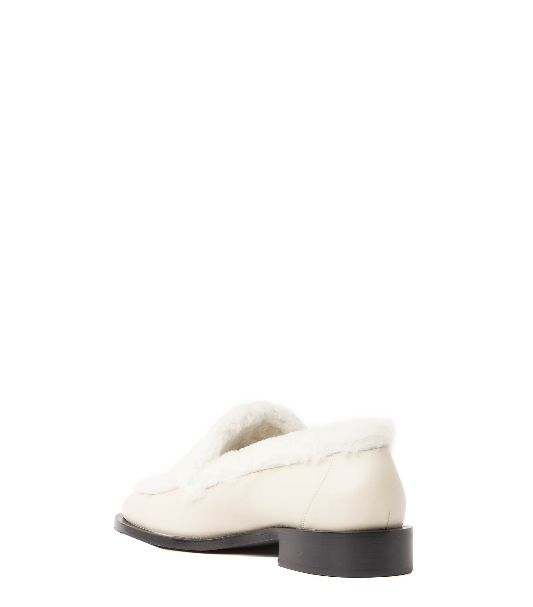 Stuart weitzman shearling loafers deals