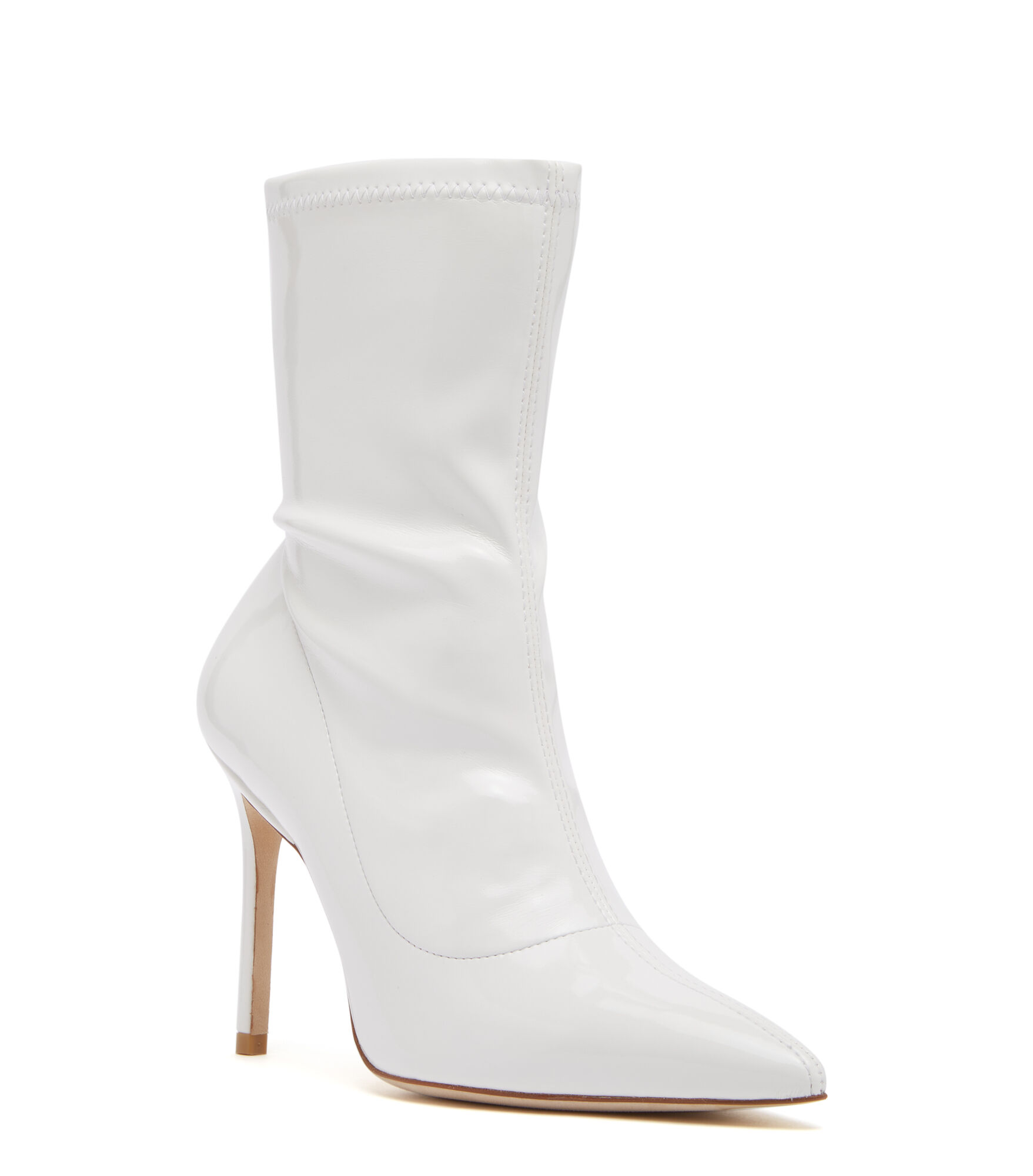 STUART 100 STRETCH BOOTIE in White for Women Stuart Weitzman