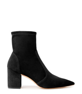 Stuart Weitzman STUART 75 BLOCK STRETCH BOOTIE NERO SC691SUSBLK
