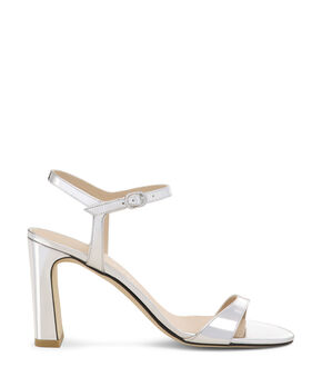 Sandales De Bal Stuart Weitzman à Talons Argentés - Taille 6.5 US (M) - Neuf Sans Boîte
