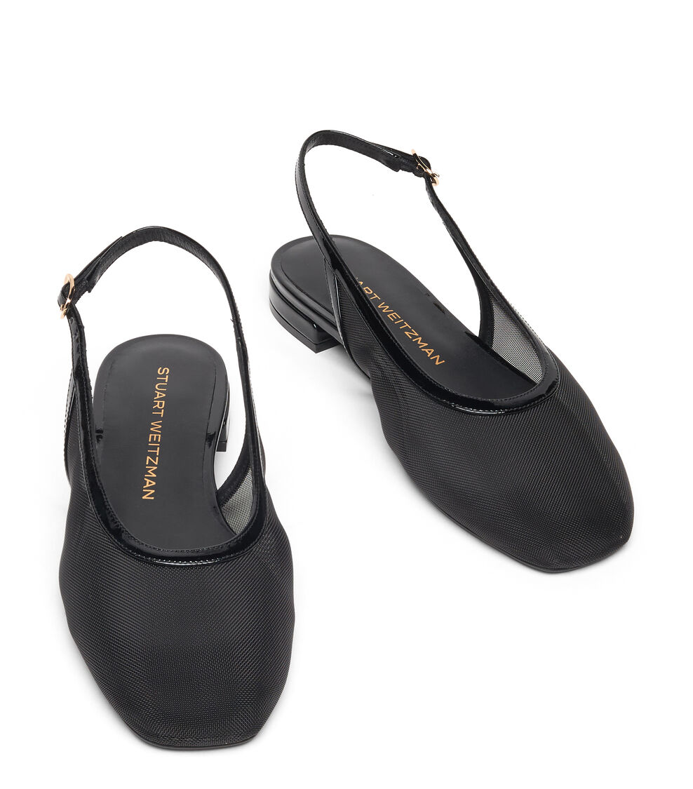 Stuart Weitzman BAREITALL SLINGBACK BLACK SN771MHGBLK