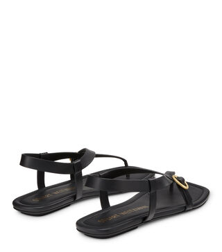 Stuart Weitzman レディース Benni サンダル, ブラック, 24（BENNI 