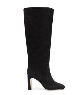 Stivali Stuart Weitzman Hilo Coscia Alti Nuovi – Scamosciato Nero, Donna 6.5 B (Medio)