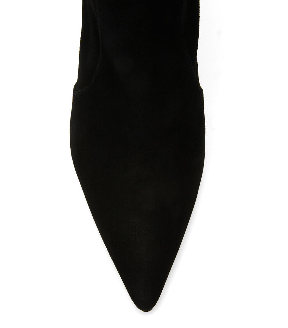 Stuart Weitzman STUART 85 STRETCH BOOTIE BLACK SB658SUSBLK