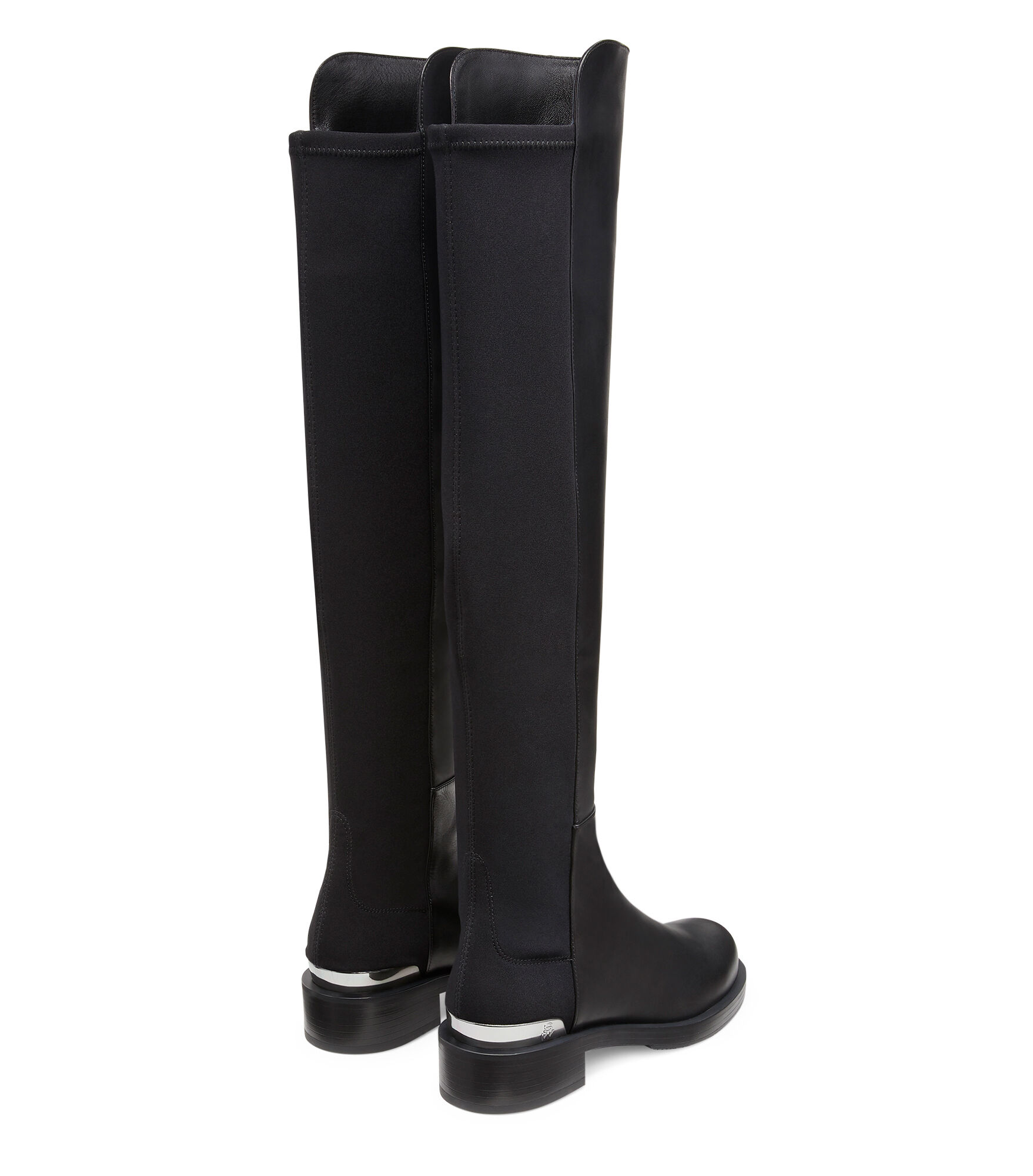 5050 BOLD LOGO BOOT in BLACK for Women Stuart Weitzman UK