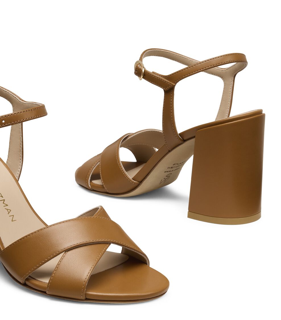 Stuart Weitzman ALYSSA BLOCK 85 BOHO TAN SN791SMOYVY