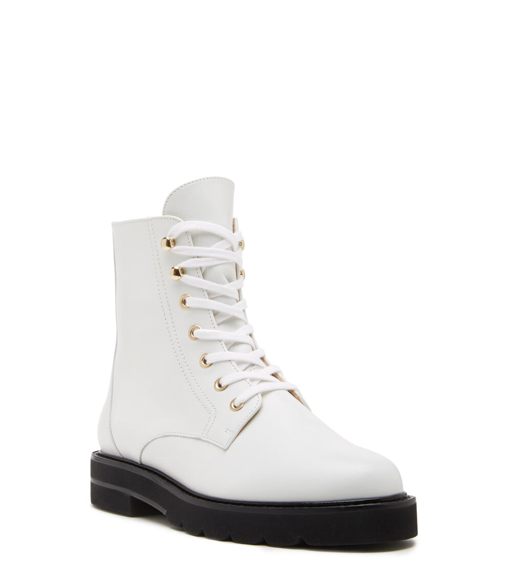 Stuart Weitzman MILA LIFT BOOTIE WEISS S0409CHIWHT