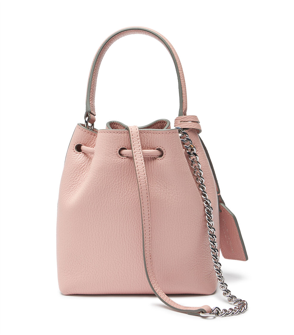 Stuart Weitzman RAE MINI BUCKET BAG Stuart Weitzman RAE MINI BUCKET BAG BALLET SH202TERNCQ