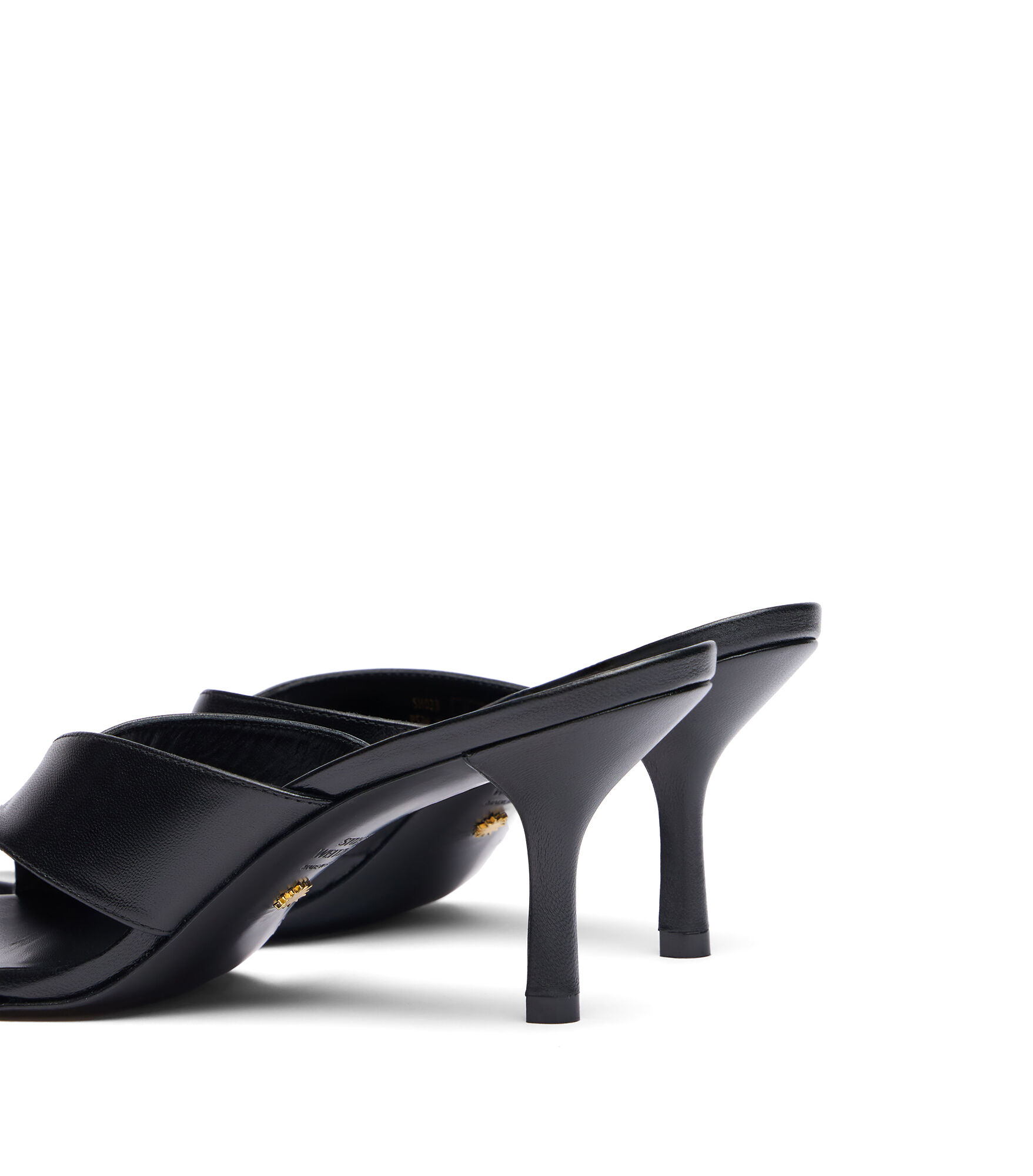 CARMEN 75 SLIDE in BLACK for Women | Stuart Weitzman®