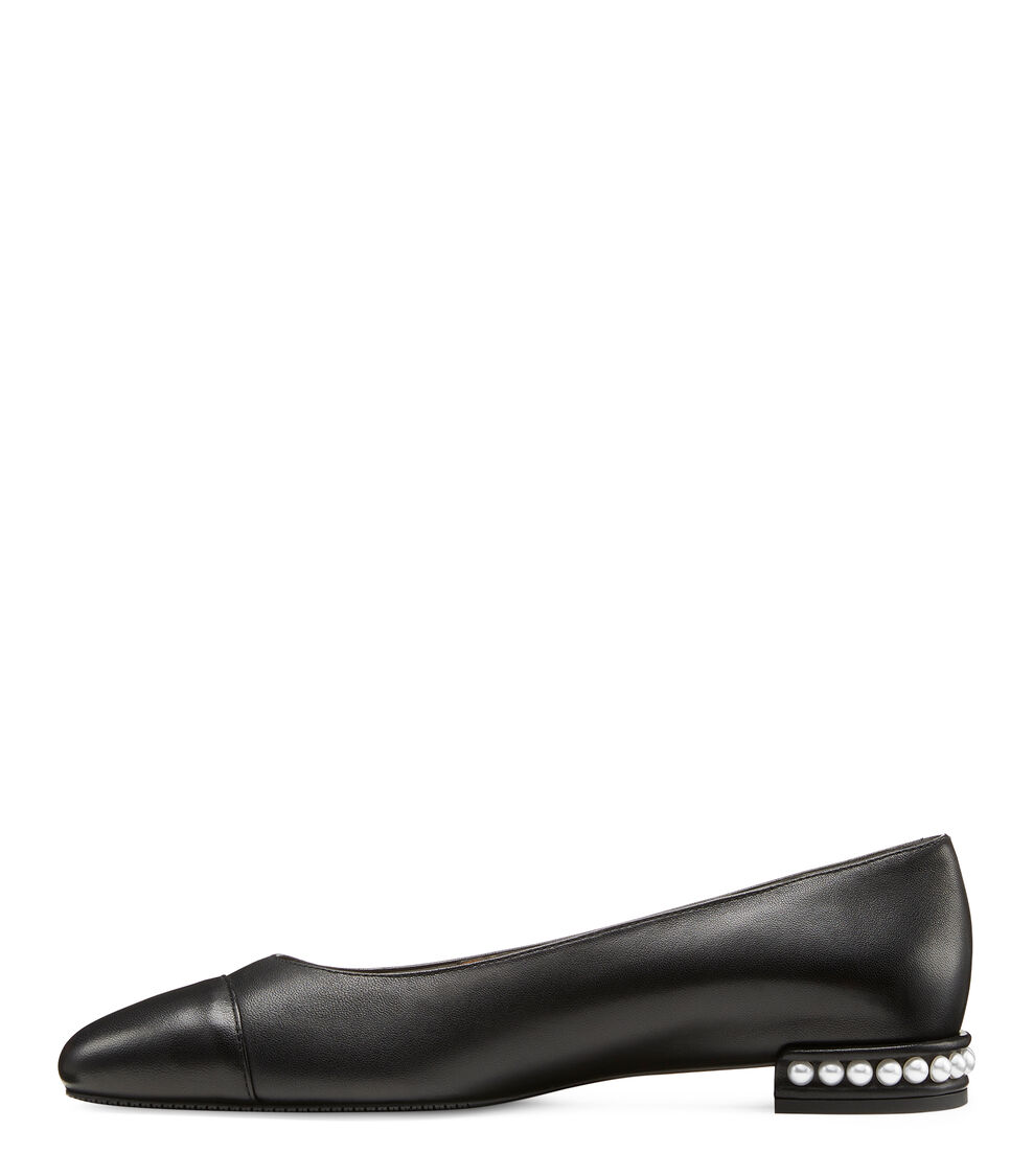 Stuart Weitzman PEARL FLAT BLACK SB753LARBLK