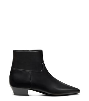 Stuart Weitzman STASSI ZIP BOOTIE BLACK SN064DEKBLK