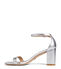Stuart Weitzman NUDISTCURVE 75 BLOCK SANDAL SILVER SA540LIDSLV