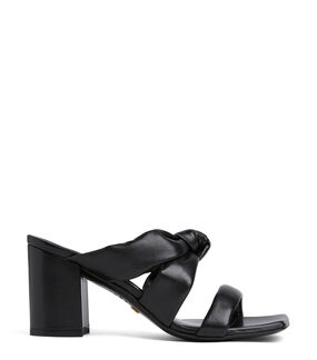 Stuart Weitzman PLAYA 75 KNOT BLOCK SLIDE NERO SD913LARBLK