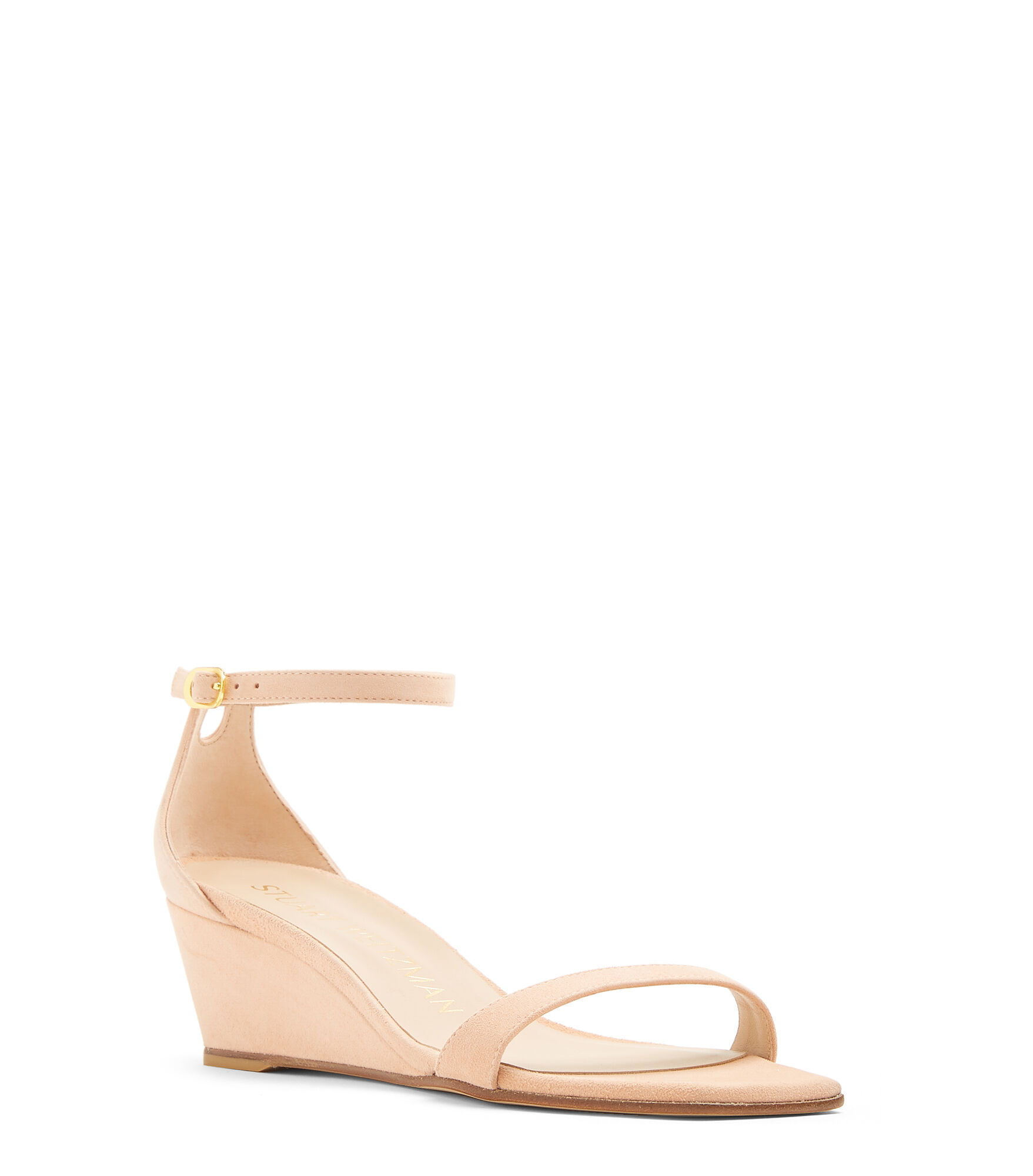 stuart weitzman nude wedges